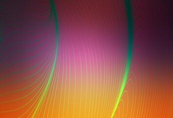 Light Pink, Yellow vector pattern with lines.