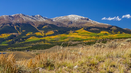 Landscape view of countryside  Colorado  fall season