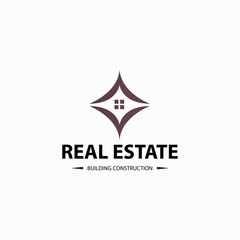 Obraz premium Real estate logo design template. Vector illustration