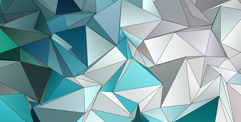 Obraz premium 3d Triangles, abstract background. Design wallpaper.