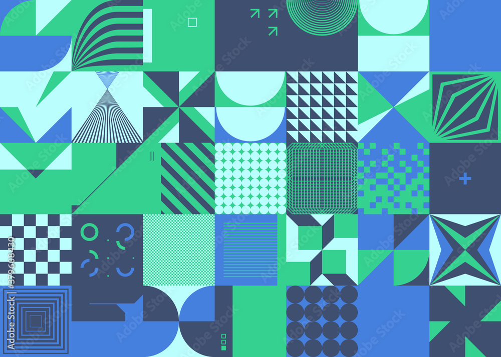 Poster technology abstract vector pattern design