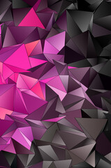 Fototapeta premium 3d Triangles, abstract background. Design wallpaper.