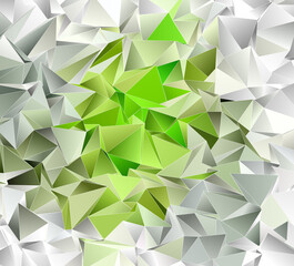 Fototapeta premium 3d Triangles, abstract background. Design wallpaper.