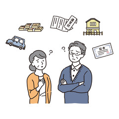 相続について考えるシニア夫婦