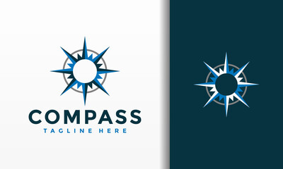 elegant compass logo