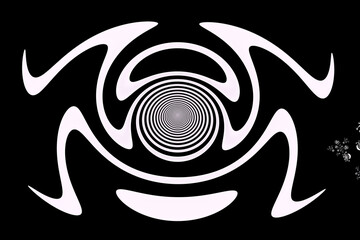 Abstract black and white pattern. Banner, button, symbol, icon for web design