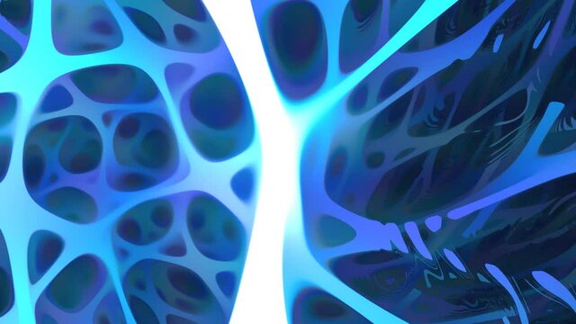 Inside Cavernous Body Cell Bone Structure Solid Molecular Pattern of Neurons
