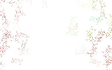 Light Multicolor vector pattern with artificial intelligence network.