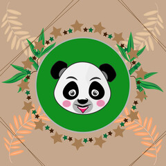 Naklejka premium Cute bear vector image