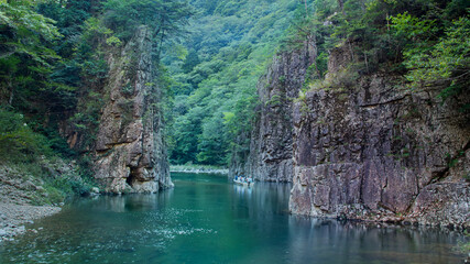 広島県・三段峡、黒淵を散策する