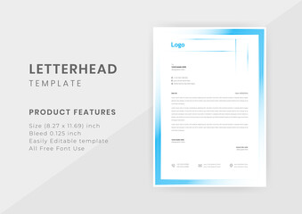 Business style minimal letter head templates design, You can use for your business project design.