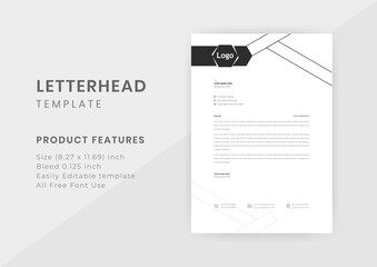 Business style minimal letter head templates design, You can use for your business project design.
