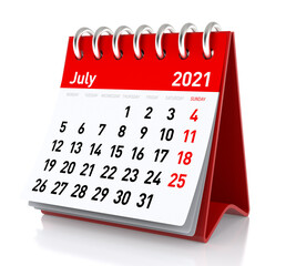 July 2021 Calendar