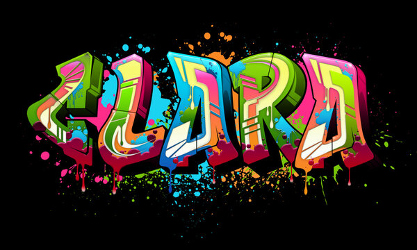 Clara Graffiti Name Design