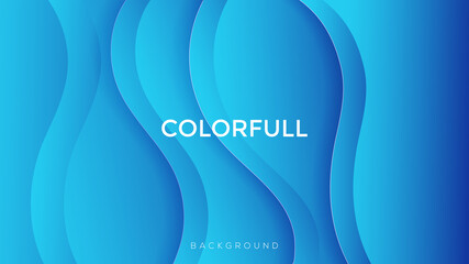Colorful wavy abstract bakground with gradient soft color. Premium vector background. Eps10