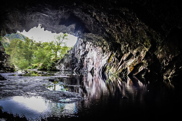 water in the cave