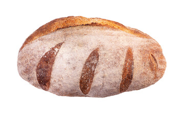 Bread isolated on a white background.