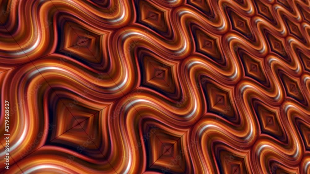 Poster abstract vintage ornamental fashionable art mosaic with dept of field effect. 4k 3d grunge retro des