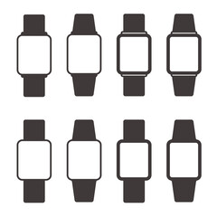 スマートウォッチ　黒　素材