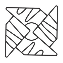 Danish pastries bread line art icon for apps and websites