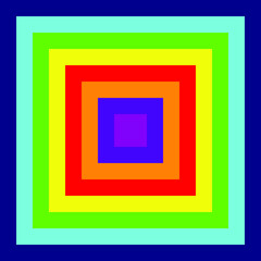 EPS 10: Fun and very colorful series of squares or triangle in all the colors of the spectrum, from light to dark