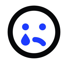 Very Upset Sad Crying Emoji Emotico