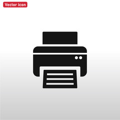 Printer icon vector . Fax sign