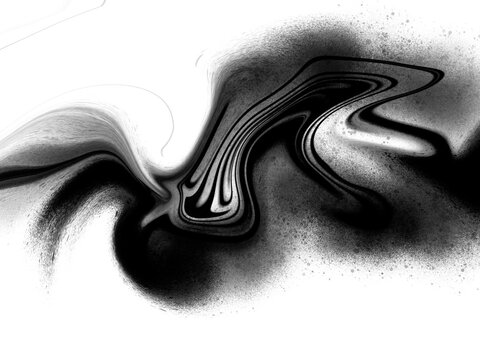 Abstract black and white marble-like ink drawing background. High resolution jpg file, perfect for your projects.