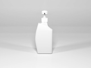 Realistic Liquid Soap Bottle Packaging Preview Scene