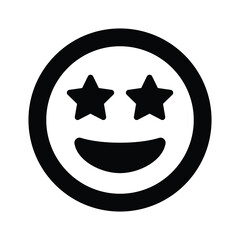 Grinning Face Star Eyes Emoji icon