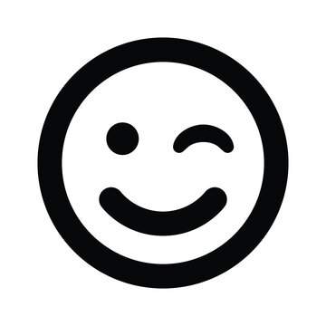  Emoticon Wink Smiley Emoji Icon