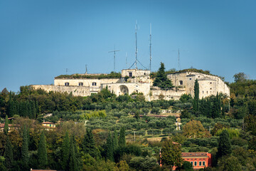 Forte San Mattia, 1843, Austrian military Fortress of the first Italian war of independence (Risorgimento), Verona, Veneto, Italy, Europe.