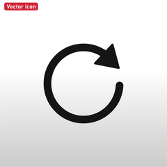 Reload icon vector . Refresh sign