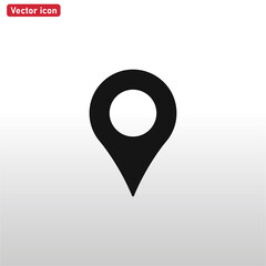 Location icon vector . Map pin sign