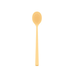 Spoon vector. Wood spoon on white background.