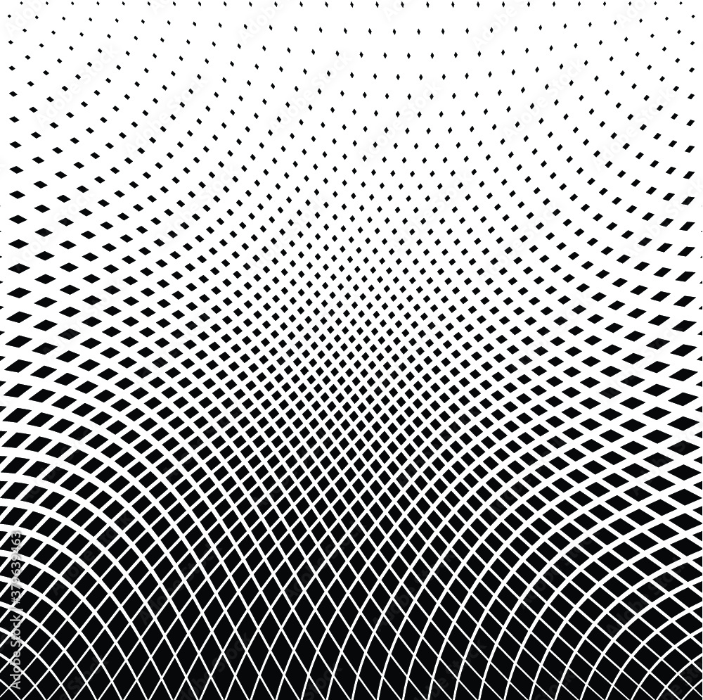 Poster abstract warped diagonal striped background . vector curved twisted slanting, waved lines texture