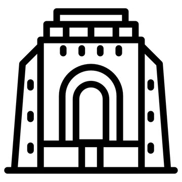 
Editable filled style icon of voortrekker monument icon
