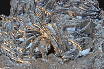 fancy interesting molten tin ingot