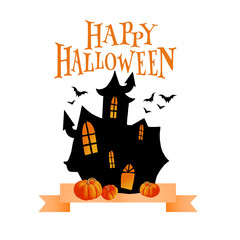 Dark postcard for the Halloween 