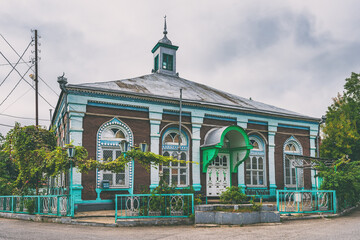 The old Haji Jafar mosque, built in 1902. Quba city, Azerbaijan