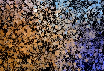 Dark Blue, Yellow vector pattern with random forms.