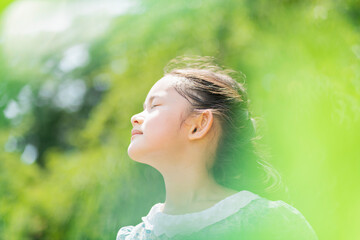 Naklejka premium Girl Summer