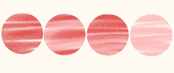 Abstract Pink circle with red 