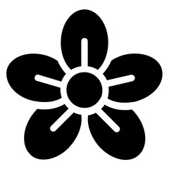 Obraz premium Cherry blossom icon style, japanese flower vector 