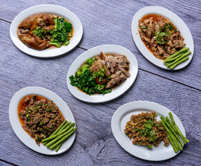 Thai Food Spicy Salads and Pork Dishes 