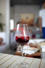 Red Wine Sangria at Brunch