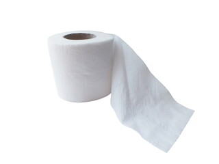 tissue paper roll isolated on white background.