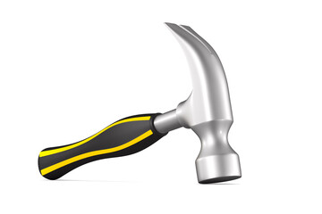 hammer on white background. Isolated 3D illustration