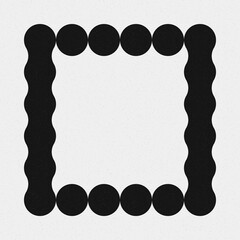 Abstract Cross Pattern Dots Logo generative computational art illustration