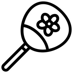 Obraz premium A japanese fan in modern glyph style 